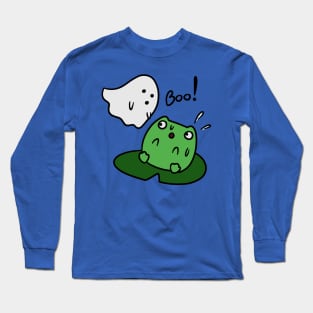 Frog and Ghost Boo Long Sleeve T-Shirt